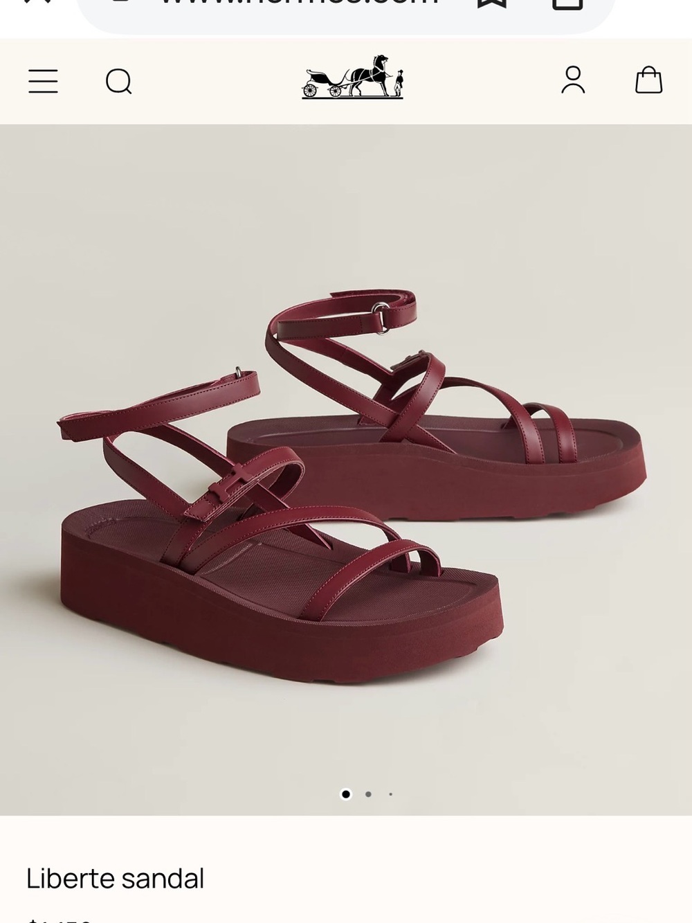 Hermes Liberte Sandal
